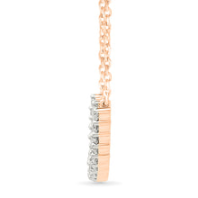 Diamond Cluster Curve Necklace