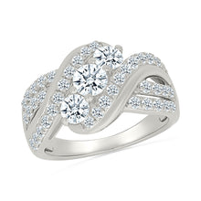 Three Stone Big Bold Ring