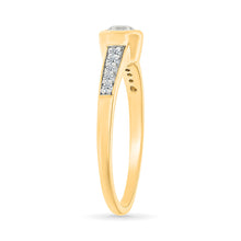 Princess Modern Gold & Diamond Ring