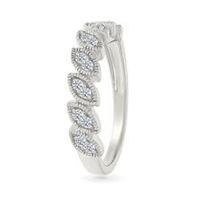 Marquise Diamond Wave Ring
