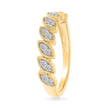 Marquise Diamond Wave Ring