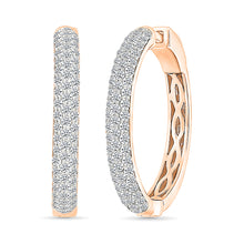 Classic Halos Gold & Diamond Hoops Earrings
