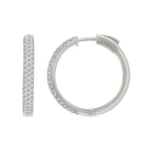 Classic Halos Gold & Diamond Hoops Earrings