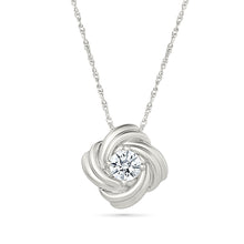 Twisted Whirlwind Diamond Pendant