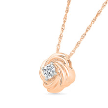 Twisted Whirlwind Diamond Pendant