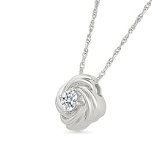 Twisted Whirlwind Diamond Pendant