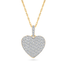 Radiant Heart Gold & Diamond Pendant