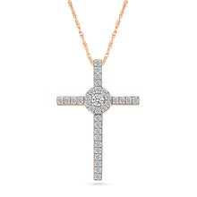 Mercy Gold & Diamond Cross Pendant