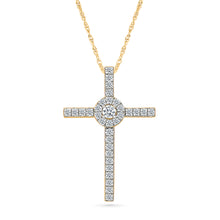 Mercy Gold & Diamond Cross Pendant