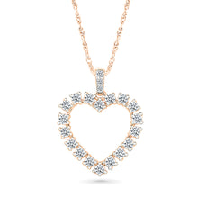 Sunshine Heart Gold & Diamond Pendant