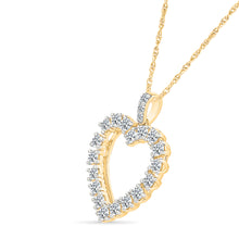 Sunshine Heart Gold & Diamond Pendant