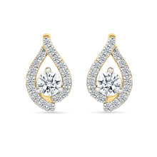 Zahra Essence Gold & Diamond Earrings