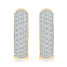 Collinear Gold & Diamond  Earrings