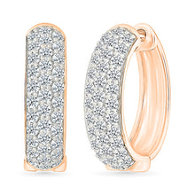 Collinear Gold & Diamond  Earrings