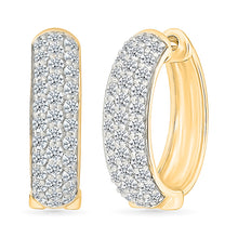 Collinear Gold & Diamond  Earrings