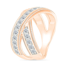 Flaunt Wave Gold & Diamond Ring