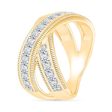 Flaunt Wave Gold & Diamond Ring