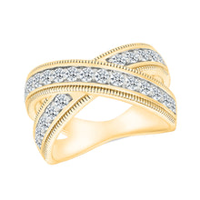 Flaunt Wave Gold & Diamond Ring