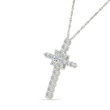 Dazzling Gold & Diamond Cross Pendant