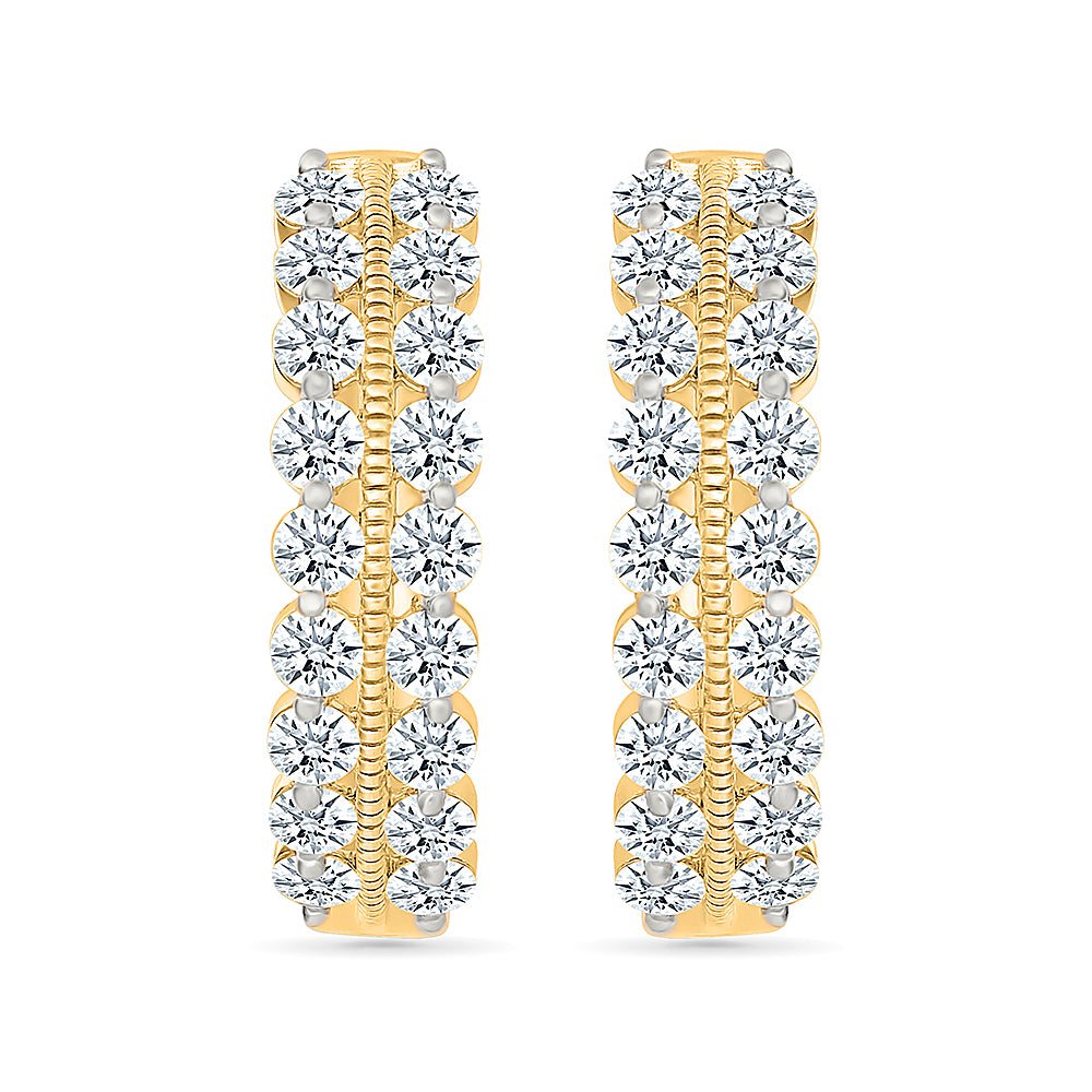 Spectacular Gold & Diamond Earrings