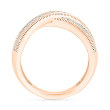 Crossed Treasure Diamond Ring