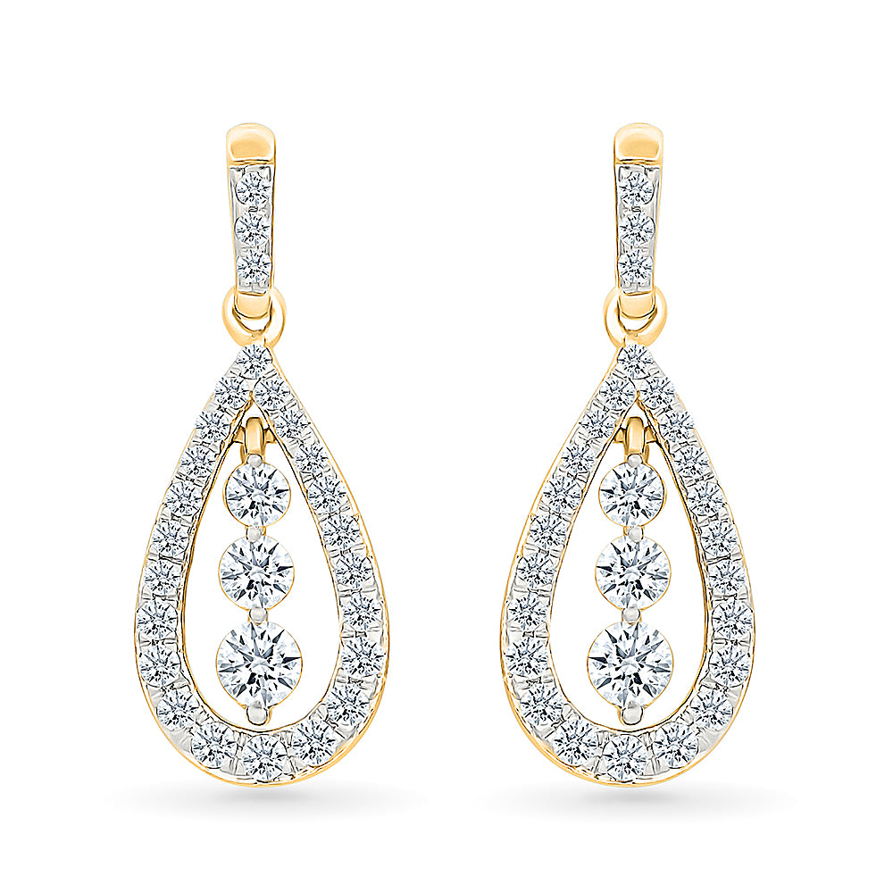 Alya Gold & Diamond Earrings