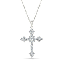 Gold & Diamond Cross Radiance Pendant