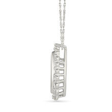 Floral Drop Diamond Pendant
