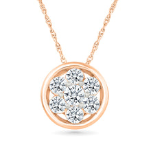 Affection Round Gold & Diamond Pendant