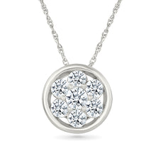 Affection Round Gold & Diamond Pendant