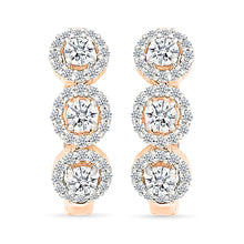 Bloom Diamond Hoop Earrings