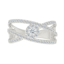 Celestial Orbiting Diamond Twist Ring