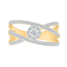 Celestial Orbiting Diamond Twist Ring