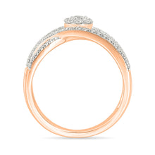 Celestial Orbiting Diamond Twist Ring