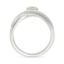 Celestial Orbiting Diamond Twist Ring