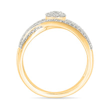 Celestial Orbiting Diamond Twist Ring