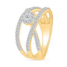 Celestial Orbiting Diamond Twist Ring