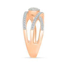Celestial Orbiting Diamond Twist Ring
