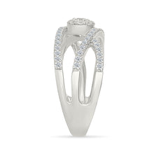 Celestial Orbiting Diamond Twist Ring