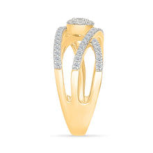Celestial Orbiting Diamond Twist Ring