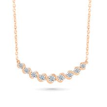 Sparkling Swirl Diamond Necklace