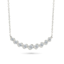 Sparkling Swirl Diamond Necklace