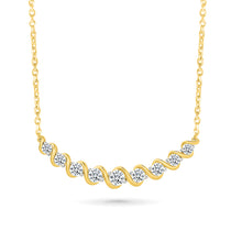 Sparkling Swirl Diamond Necklace