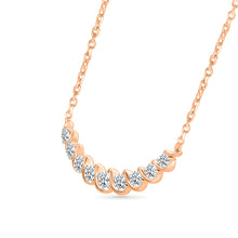 Sparkling Swirl Diamond Necklace