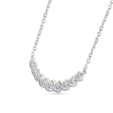 Sparkling Swirl Diamond Necklace