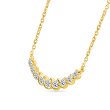 Sparkling Swirl Diamond Necklace