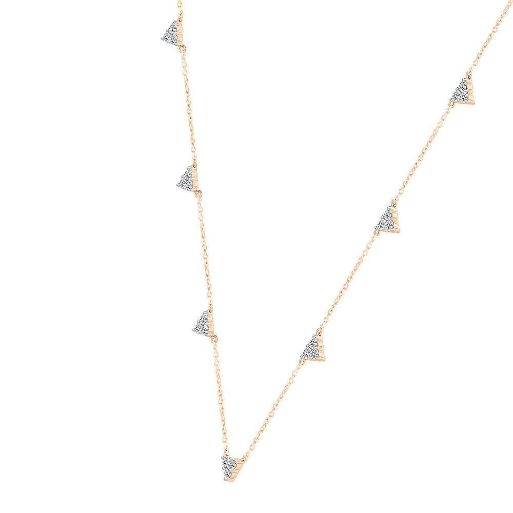 Sparkling Dainty Diamond Necklace