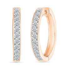 Eternity Band Hoops Earrings