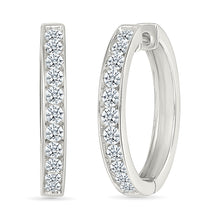 Eternity Band Hoops Earrings