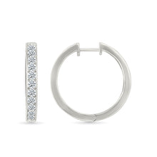 Eternity Band Hoops Earrings